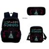 Just Shapes&Beats Kids Backpack Set 3-Piece for School Students Lightweight Ergonomic Large Capacity Fun Pattern