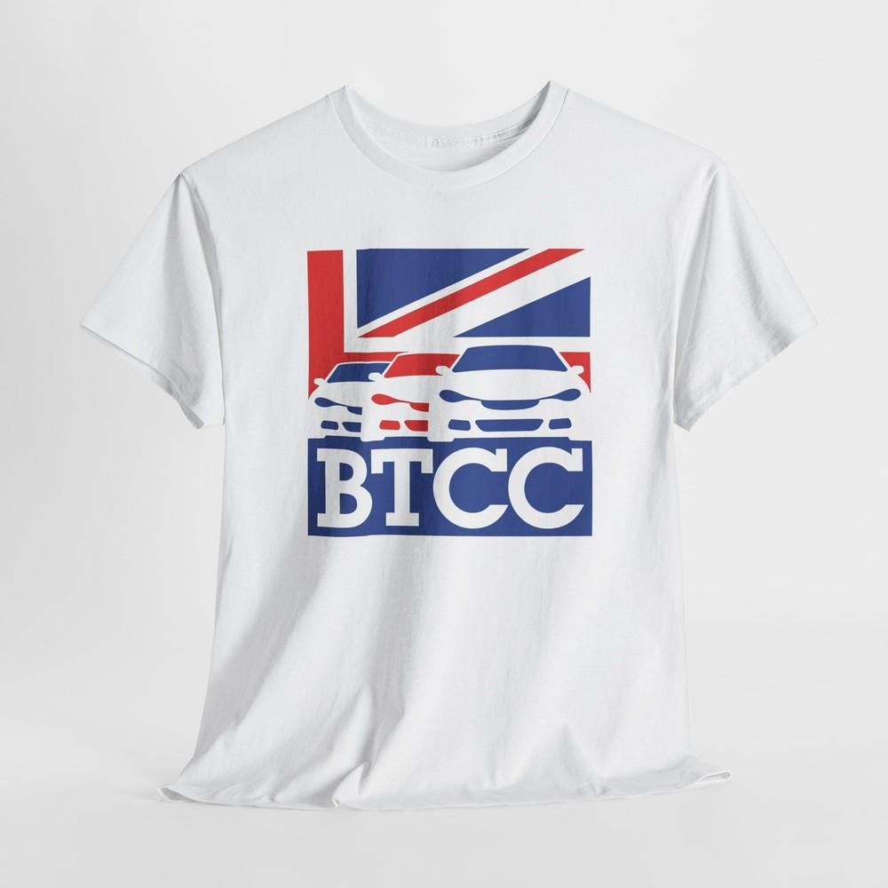 

British Touring Car Championship BTCC Unisex Heavy Cotton Tshirt Tops Tee Car T-Shirt 4XL