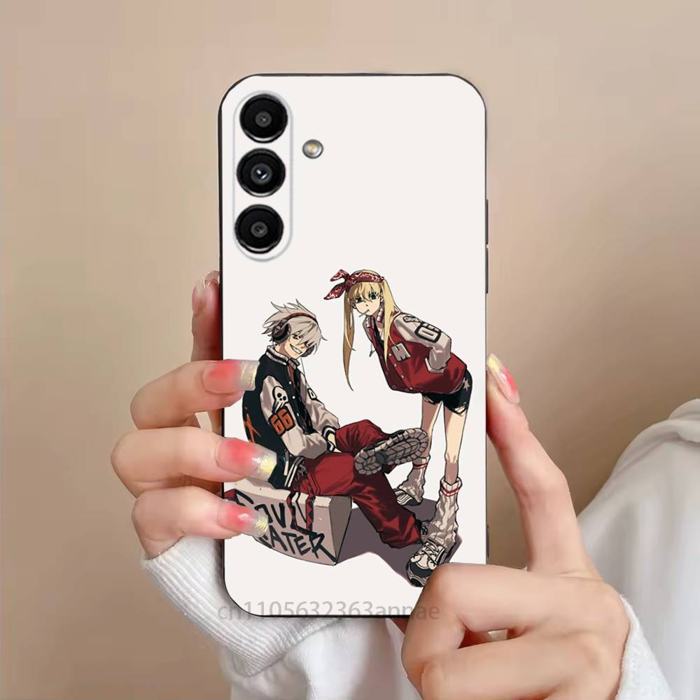 S-Soul Eater Anime Phone Case For Samsung S25,24,21,22,23,S30,Ultra,S20,Plus,Fe,Lite,Note,S10,S9,Black Soft Shell