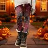 Women's Halloween Printed Stretchy Leggings Pants for Cozy Casual Home Wear