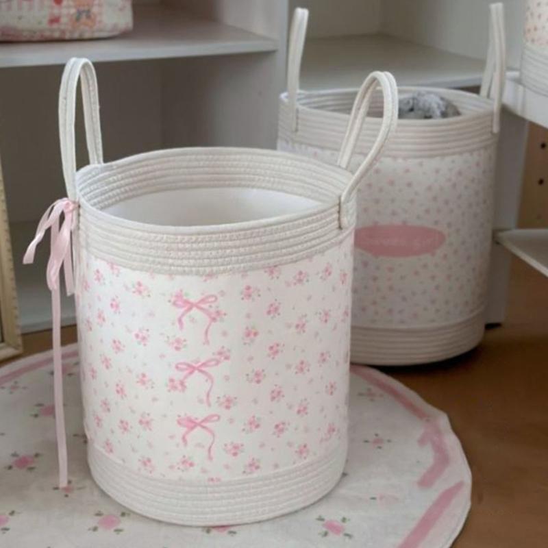 Stylish Fabric Clothes Bin With Reinforced Structure For Dorm Apartment Or Nursery Arrangement