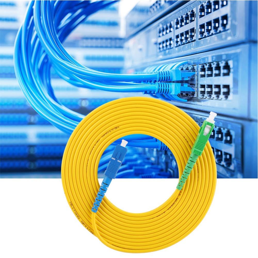 High Performance Singlemode Fiber Optic Patch Cable PVC 15M Fiber Optic Jumper SC/UPC-SC/APC Ptical Patch Cord Multimedia