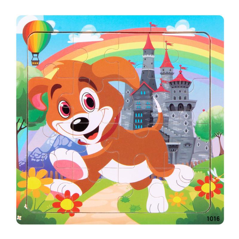 Wooden Kid Puzzle Board With Animal Pictures For Toddler Education And Cognitive Skills