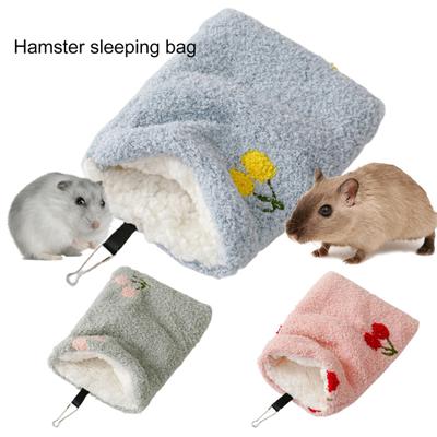 Hamster Sleep Pouch Hangable Windproof Bite Resistant Load-bearing Rest Embroidery Easy Access