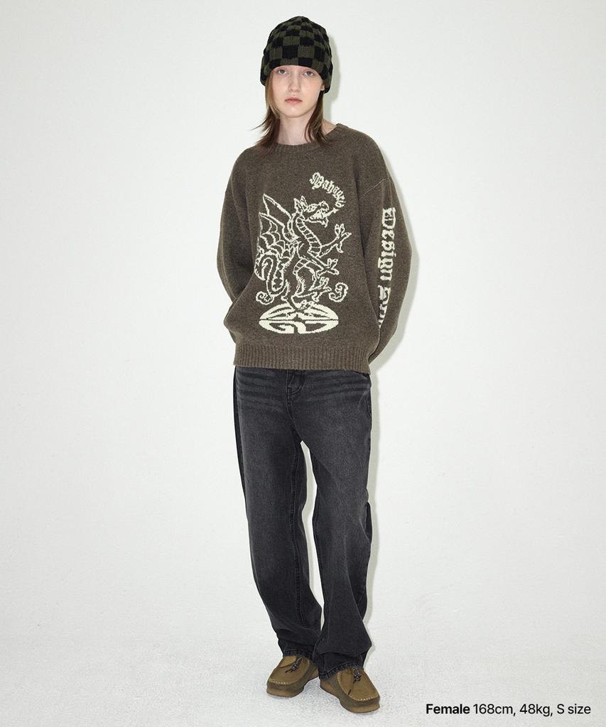 MAHAGRID Firedrake Knit Sweater Brown(Mg2Efmk603A)