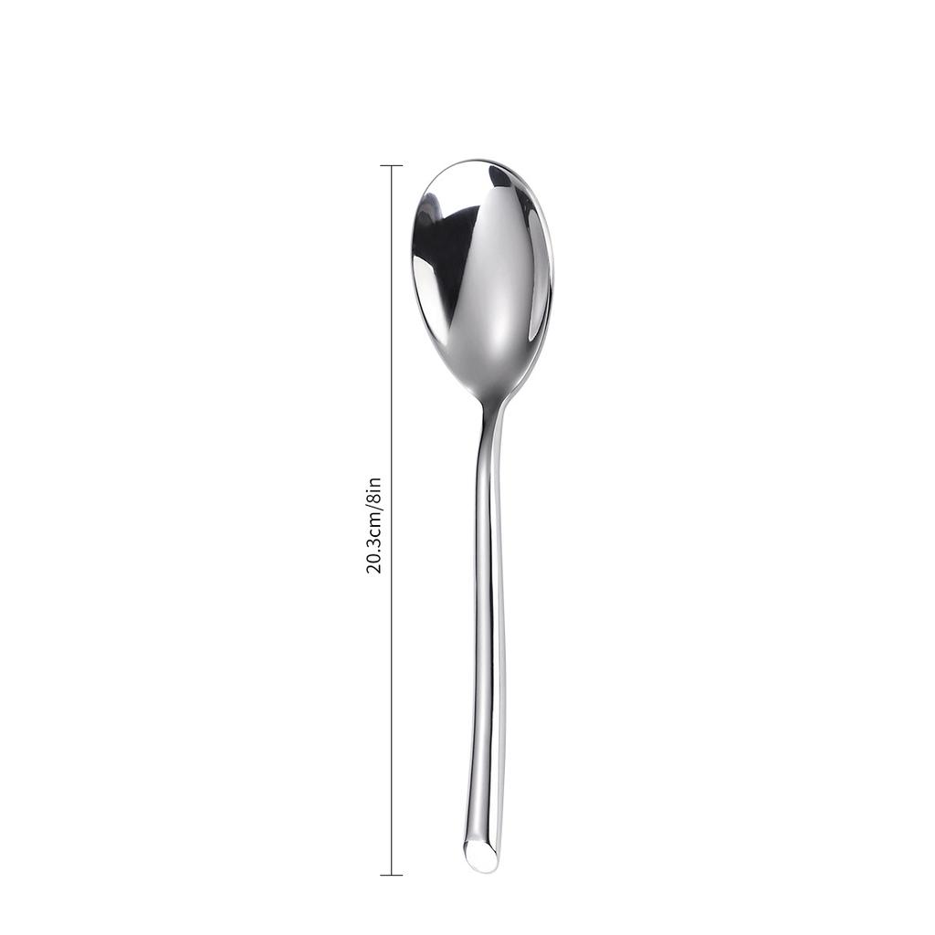 Stainless Steel Western Tableware Steak Knife Creative Hotel Household Round Handle Oblique Tail Knife and Fork Spoon Mirror Light