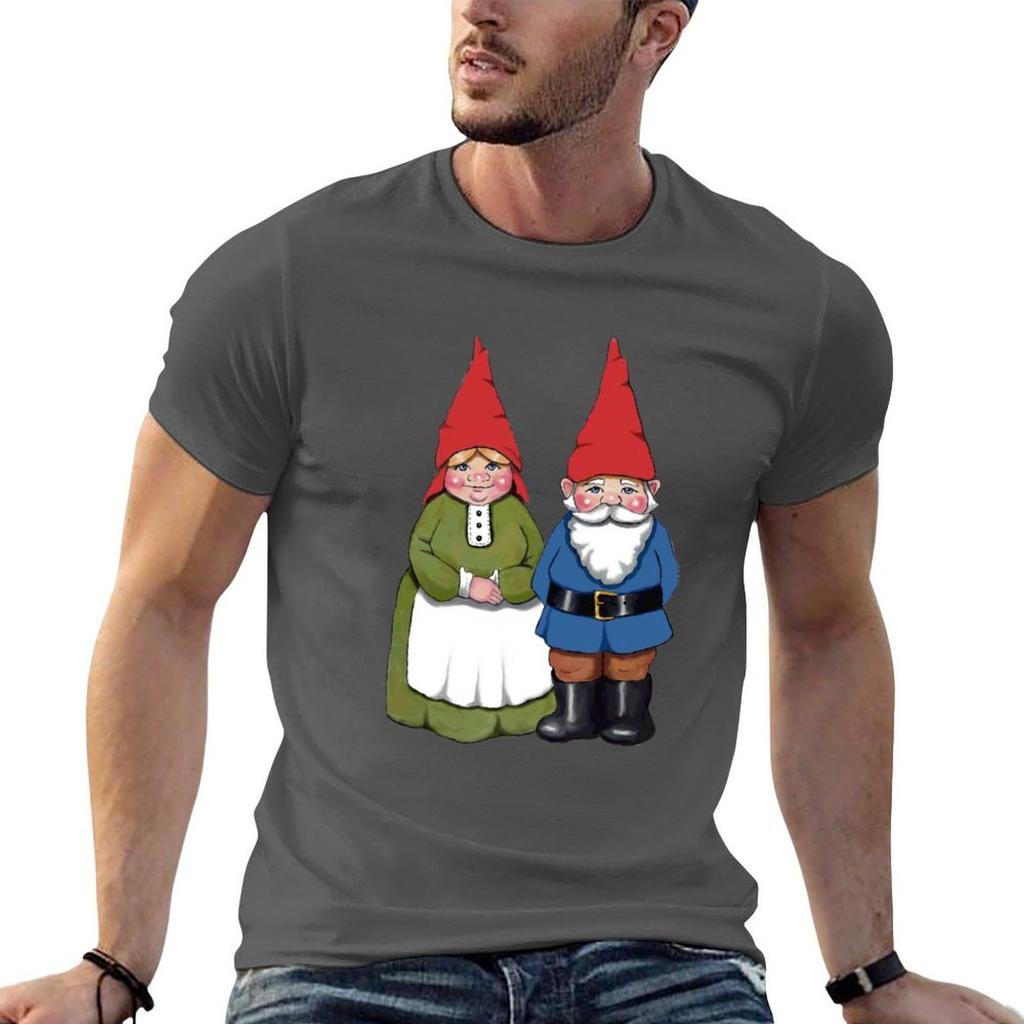 Gnome Couple Unisex And Wife Hand Drawn Gnomes Tshirt T Shirts For Unisex Pack Cotton T Shirts For Unisex Cotton Soft Tshirt