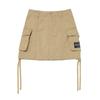 Kirsh Pigment String Point Cargo Skirt [Beige]