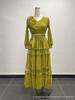 Miyake Plus Size Women's Pleated Lace-Trim Dress - African, European, American Fashion Casual Style