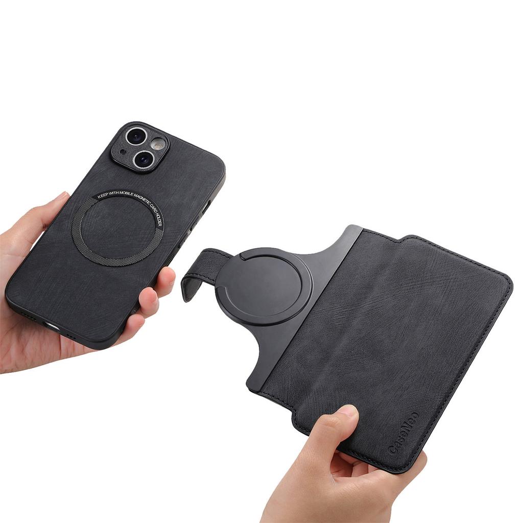 CASENEO MW-03 For iPhone 15 Plus Case with Detachable Wallet Leather+TPU Phone Cover