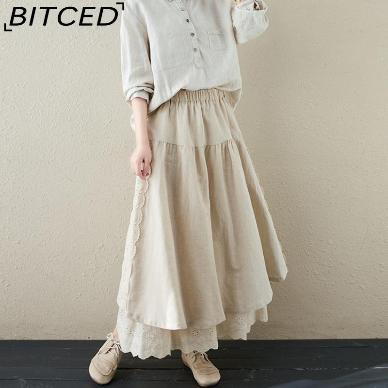 BITCED Damenmode Lässig Sommer Frühling Rock