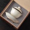 Chaxun Ru Kiln Ceramic Gaiwan Tea Bowl Set