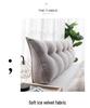 Korean Velvet Nordic Triangle Headboard Cushion: Removable, Washable, Tatami Soft Pack, Lumbar Support, Large Backrest Pillow