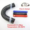 High Quality 600mm Black Intake Pipe Radiator Pipe Silicone Hose With 2 Clamp ID30-100mm Cooling Hose High Temperature Pressure