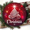 Christmas Round Metal Tin Sign Vintage Wreath Wall Art Holiday Decoration Gift 8 Inch