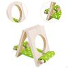 Wood Hamster Bed Cage Accessories Hideout Hideaway Landscape Ornament Habitat Decor Fun for Gerbils