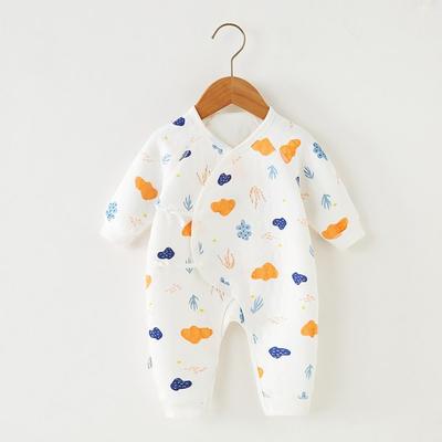 Venese Baby Pull Snap Pattern Langarm-Raumanzug Größe 59, Koreas beste Kinderkleidung
