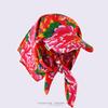 Vintage Floral Bandana Cap Unisex Adjustable Sun Hat With Tie-Up Face Cover Retro Style