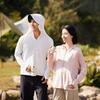 Couple's UPF50+ Sun Protection Jacket Ice Cooling UV Protection Breathable Fishing Sun Hoodie with Detachable Brim for Women