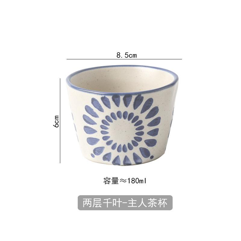 

Creative Ceramic Tea Cups, Small Cups for Brewing Tea Around A Stove, Japanese-style Home Tea Tasting, Retro Owner s Single Cup 180ml