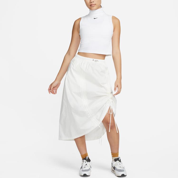 Nike Pleated Loose-Fit Sports Midi Skirt Women Bottoms Sail DV8203-133