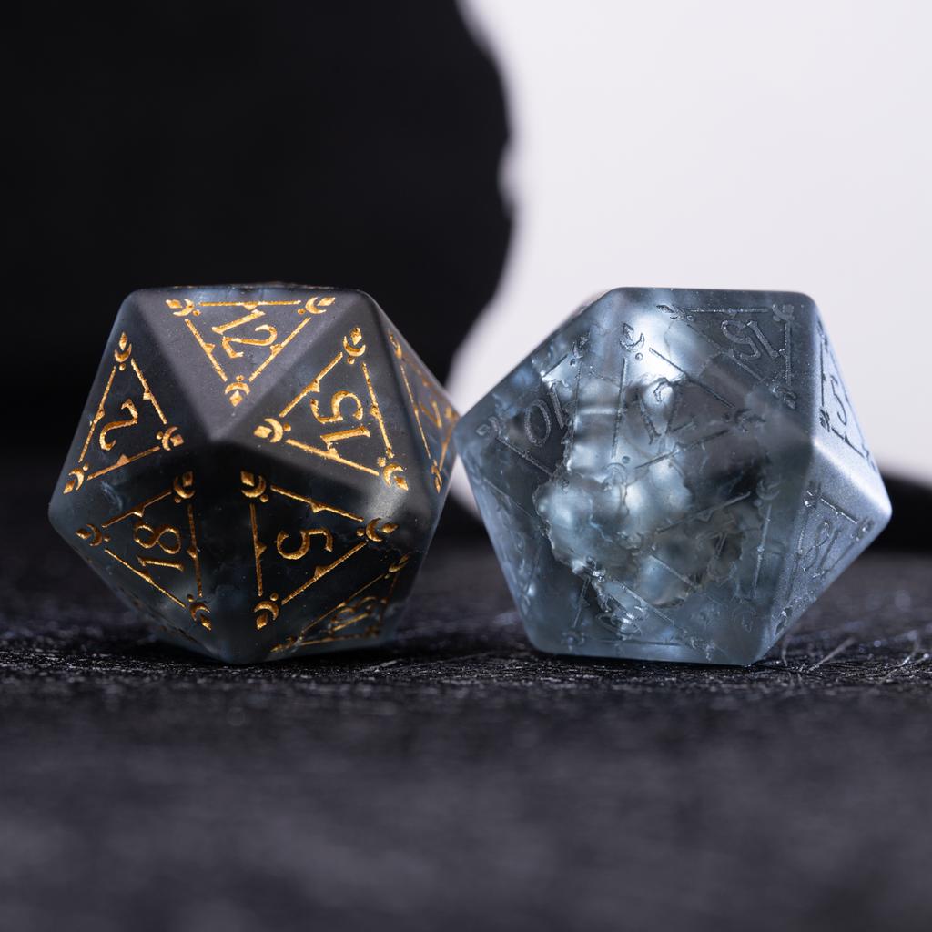 Babylon Dice, Ice Crack Crystal Dice Original Peripheral Return To the Future 1999 Comala Rain