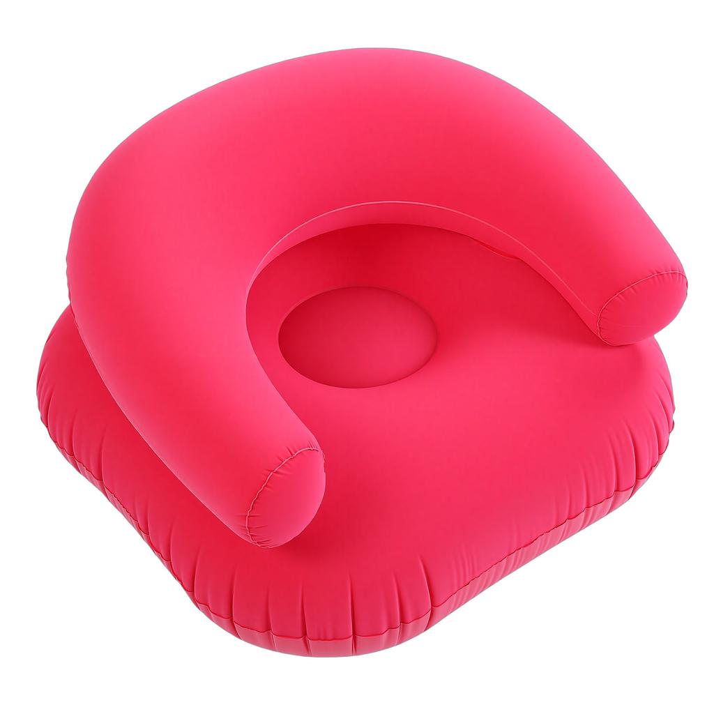 Nafukovací pohovka Ch Nafukovací přenosná pohovka Jednoduché křeslo s područkou pro Balkon Podlahové sezení PVC Vločkování