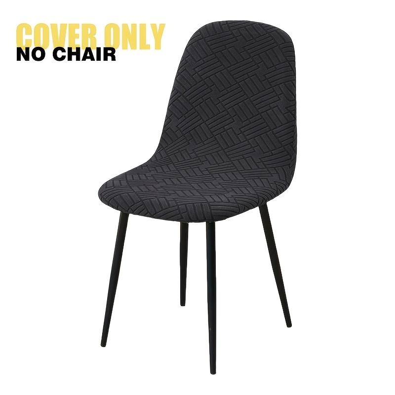 Jacquard Muschelförmige Stuhlhusse Dehnbar Esszimmerstuhl Sitzbezug Zuhause Armlose Sitzbezüge Abnehmbar Hotel Bankett