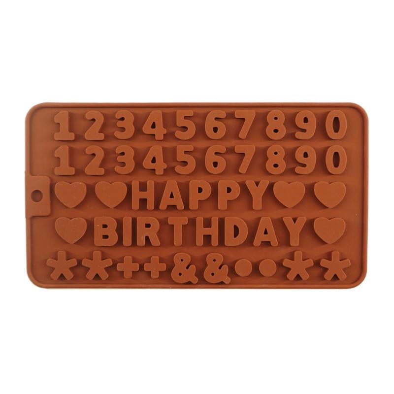 

3D Russian Alphabet number Silicone Chocolate Mold Cake Decorating Tools Tray Fondant Molds Jelly Cookies Baking Mould Silicone