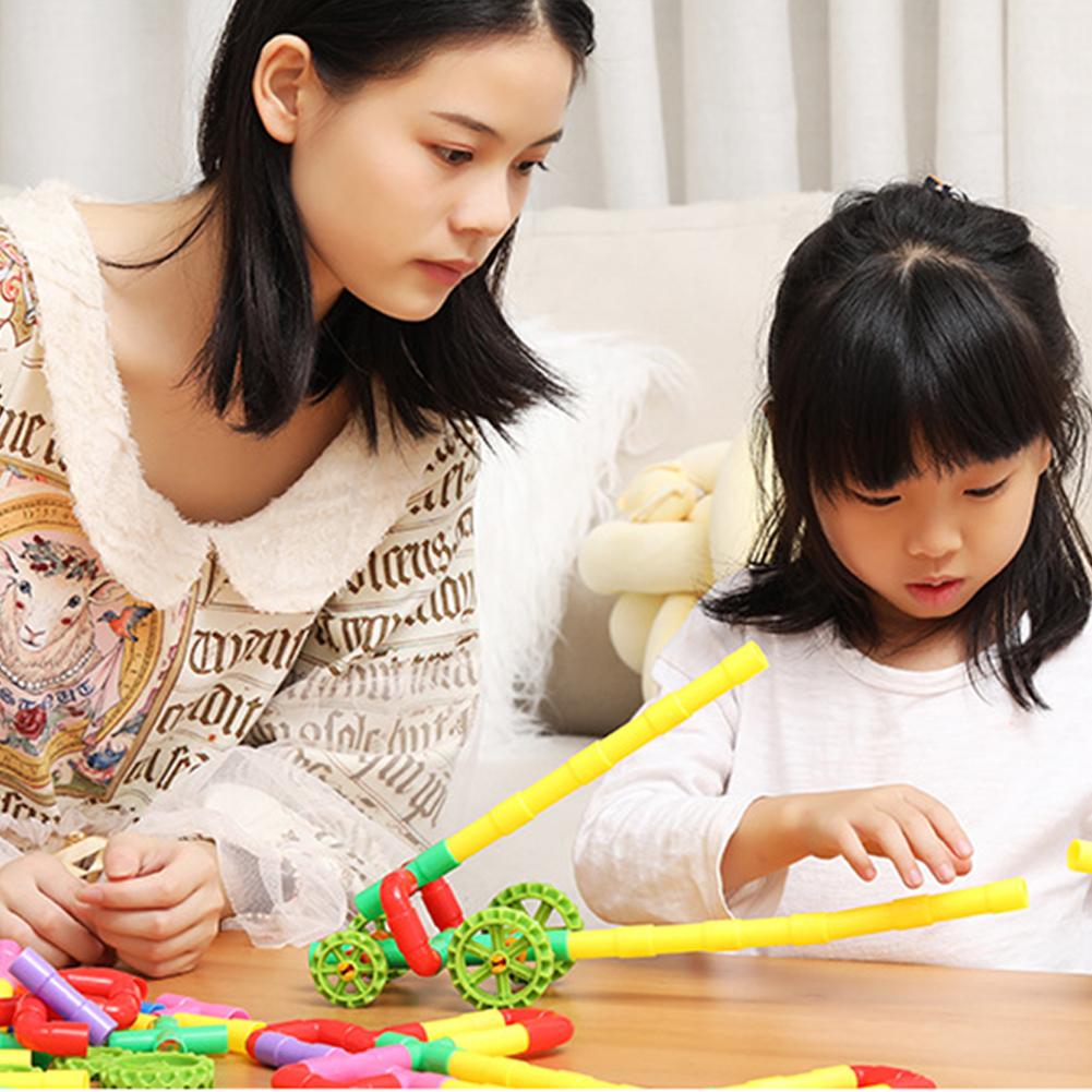 Water Pipe Building Blocks Toys For Kids DIY Educational Toys Designer Construction Birthday Toy For Boys And Girls