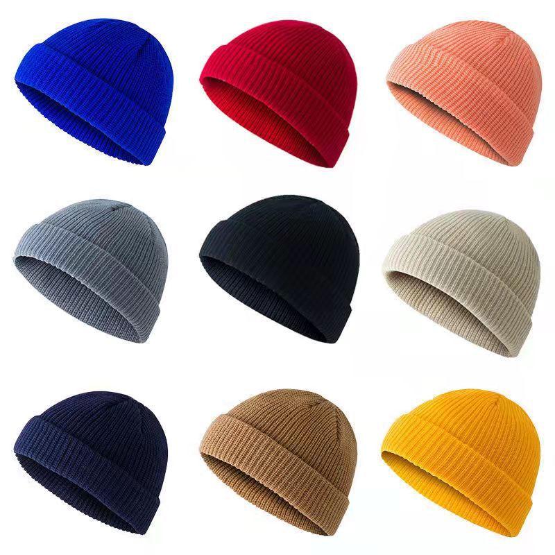 Cappello coppia autunno e inverno cappello sottile cappello lavorato a maglia da uomo e da donna cappello termico a pullover da donna cappello freddo da donna cappello da proprietario terriero a buccia di melone