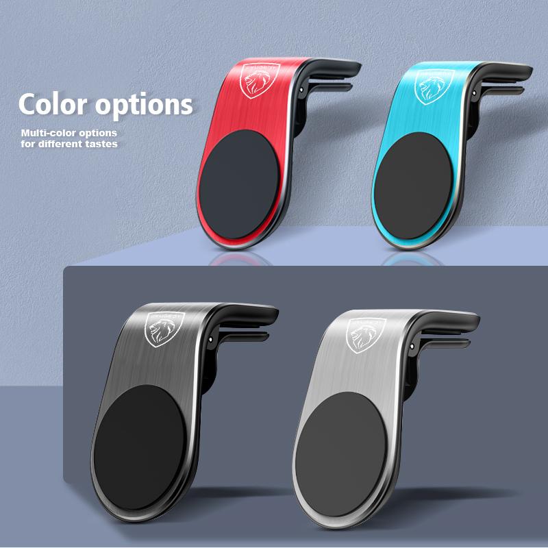 Car Air Vent Magnet Mobile Stand Magnetic Phone Holder For Peugeot 408 308 5008 208 2008 3008 Landtrek Rifter 508 108 Valve cap
