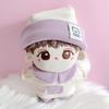 Purple Pajama Set and for 10cm Plush Kigurumi Otaku Doll Kpopdoll Costume (Hat, Dress, Shoes) Doll, Accessories, Activities, Mascot, [Used]
