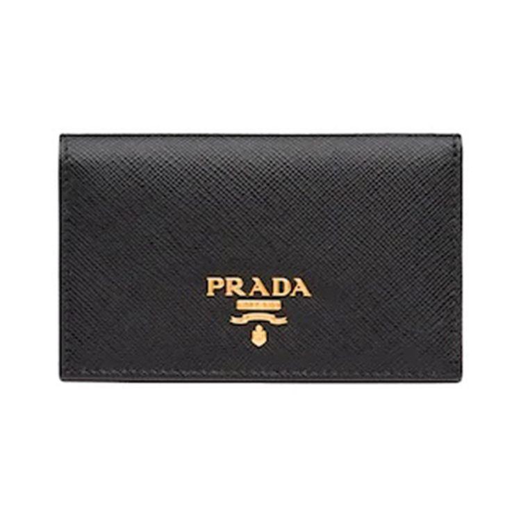 

Prada Saffiano Gold Engraved Leather Card Holder Wallet Unisex Wallets Black 1MC122-QWA-F0002 Basic Set (Bag)