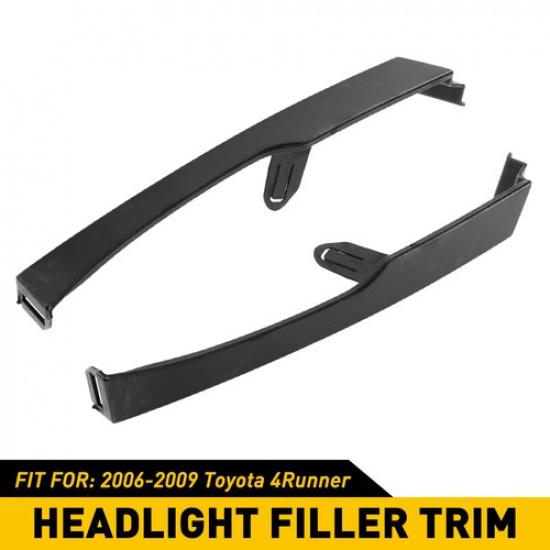 For 2006-2009 Toyota 4Runner Front Headlight Lamp Filler Molding Trim Panel 2pcs