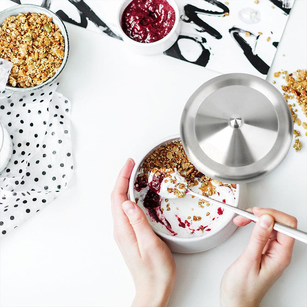 4pcs Stainless Steel Cup Reusable Sealing Lid For Water Tea Coffee Mug Replacement Universal Round Metal Lid Home Kitchen