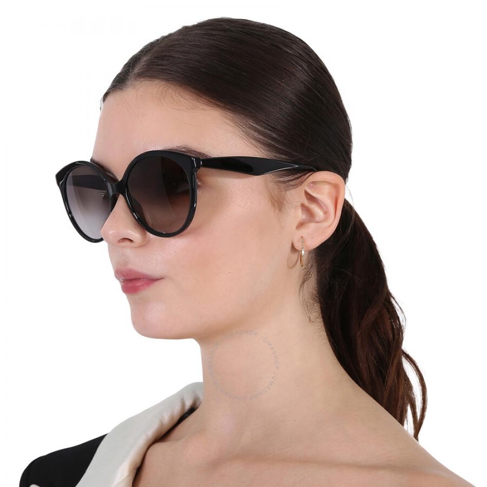 Ferragamo Salvatore Ferragamo Grey Gradient Round Ladies Sunglasses Sf1071s 001 58