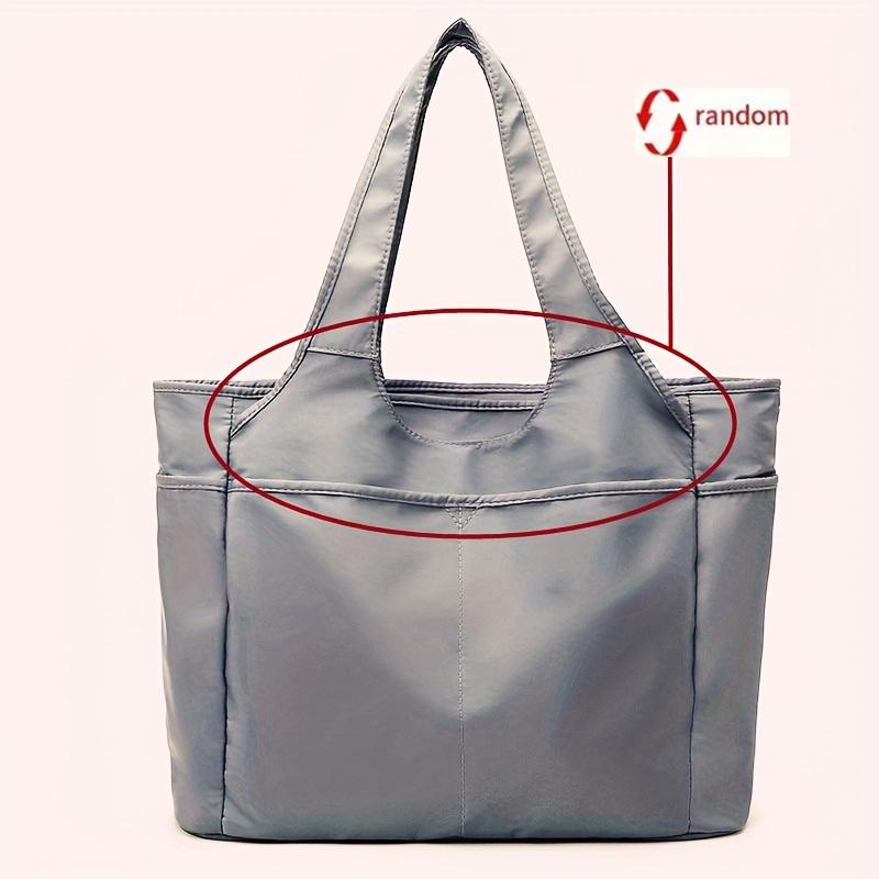 Chic Oxford Fabric Tote Bag for Women - Spacious & Stylish with Multiple Pockets, Perfect for Travel & Everyday Use
