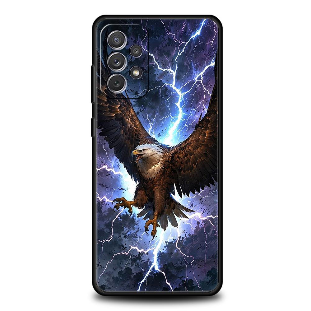 

Phone Case for Samsung Galaxy A13/A15/A22/A23/A25/A32/A35/A41/A52/A52S/A53/A55/A72/A73/5G Soft TPU Shell Eagle Hawk Bird Fundas Galaxy A13