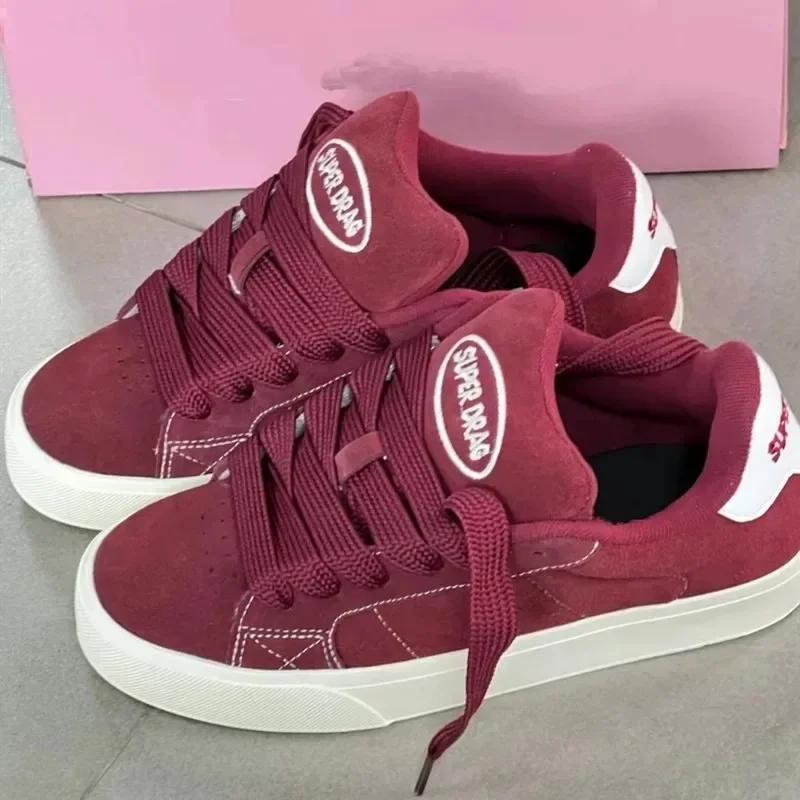 Scarpe da Ginnastica Basse da Donna con Lacci Comfort Antiscivolo Casual da Esterno Quotidiane Taglia 35-40
