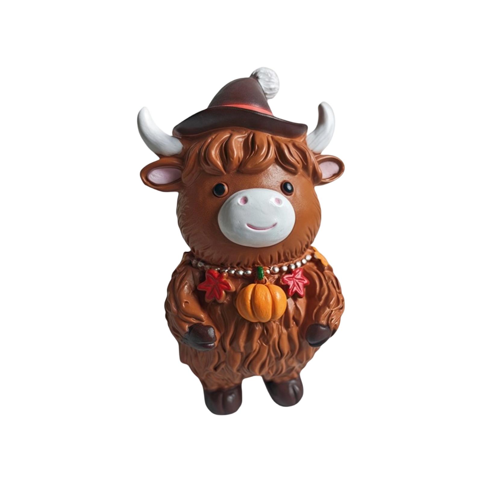 

Christmas Cute And Dorky Highlands Cow Decorative Ornaments For Home And Courtyard, Perfect For Festive Atmosphere And Gifts One Size