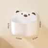 Wall-Mounted Blue Cartoon Bear Storage Box for Kitchen Essentials