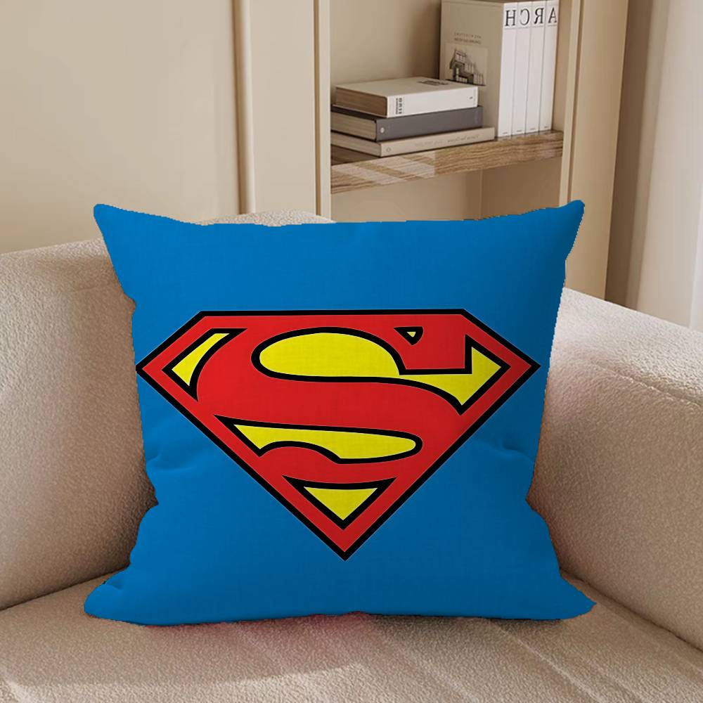 Cool S-SupermanS LOGO Pillow Case Removable Washable Cushion Cover – All-Season Soft Linen
