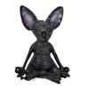 Sphinx Cat Simulation Hairless Cat Figurine Resin Meditation Yoga Lucky Cat Decor  Home Decoration