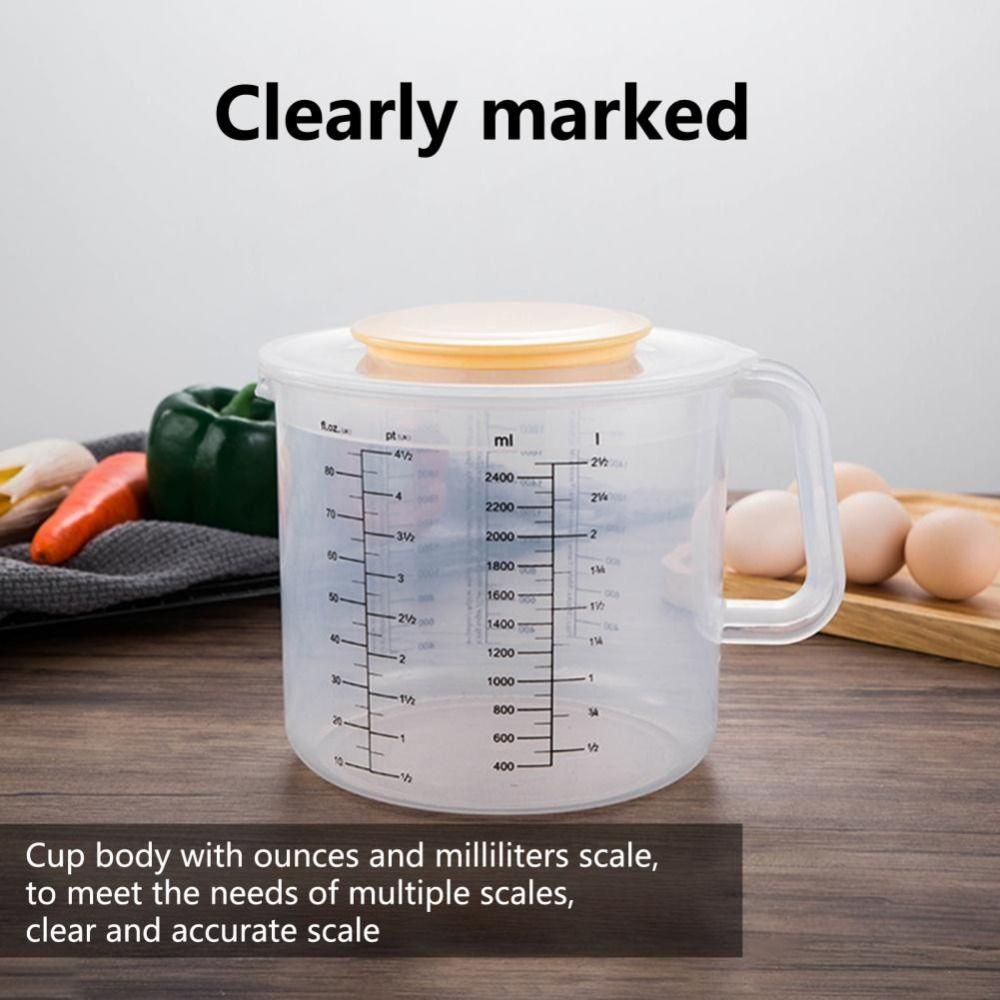 Milk Splash Proof Butter Graduated Egg Beating Cup Baking Tool Measuring Cup Mixing Bowl