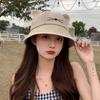 Cute cat hat bucket hat female summer small fresh versatile basin hat student sun hat cat ear hat