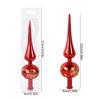 Christmas Tree Topper 23cm Red Gold Silver Tip Shaped Ornament Decorations for Home 2025 Navidad Noel Natal Gift New Year 2025