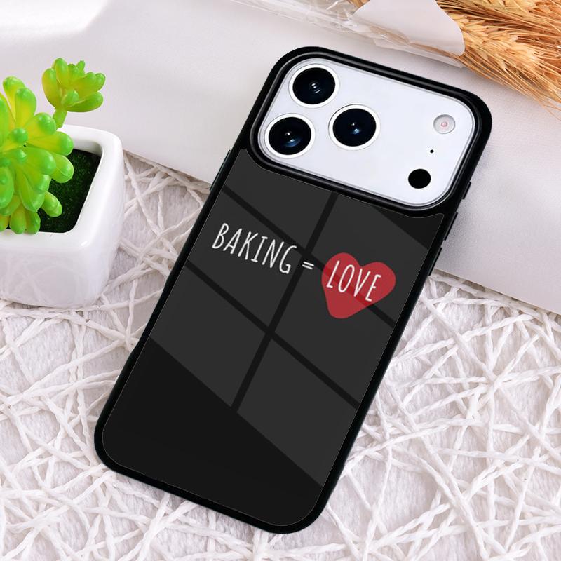 Love Baking Chef Knife Phone Case for iPhone 17 Air 16 15 11 12 14 13 Pro Max Shockproof Cover