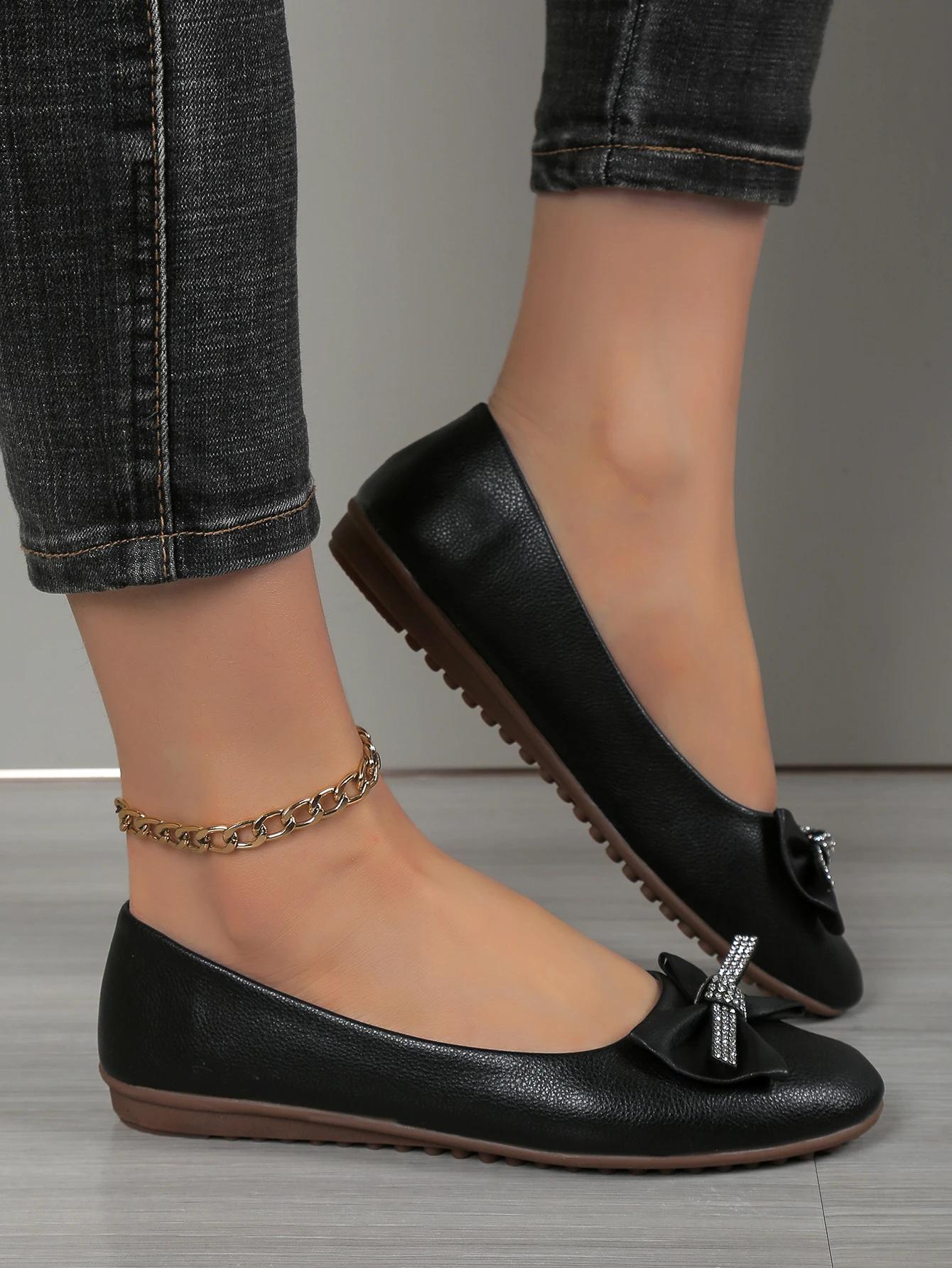 

Новые летние удобные повседневные туфли на плоской подошве с острым носком, элегантные легкие дышащие женские туфли с открытым носком и бантом, НЕТ:Д-17 42