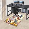 1pc Office Carpet, Under Chair Rug, Gift for Home Decor, Mickey Mouse and Minnie Mouse Floral Design